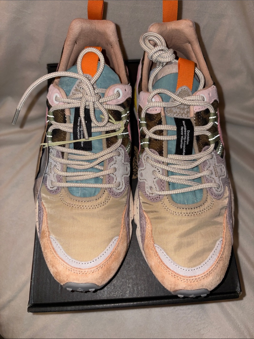 NWT Flower Mountain Yamano 3 Sneaker in Leopard- Light Mustard - Grey - Cipria - Picture 9 of 16